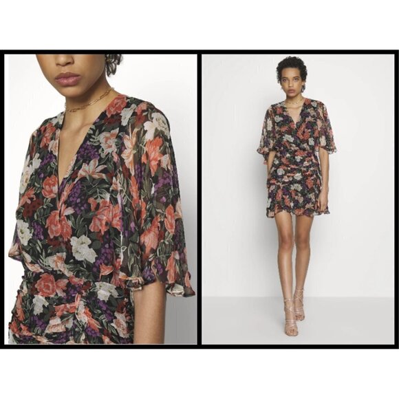 💕STEVIE MAY💕 Serendipity Mini Dress Dark Paradiso Small S NWT - Picture 6 of 17